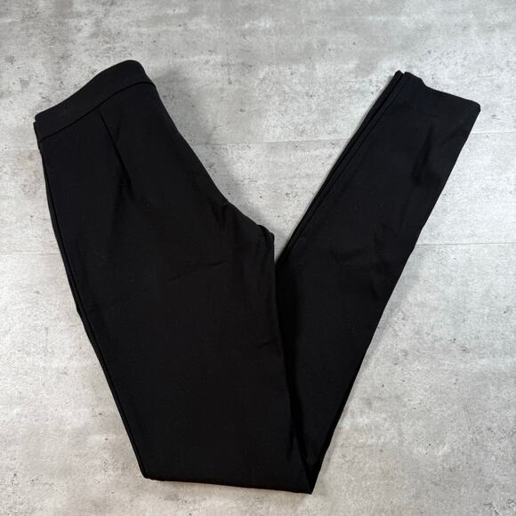 rag & bone Pants - Rag & Bone Rebecca zip cuff slim leg pants in black stretch cotton blend size 0